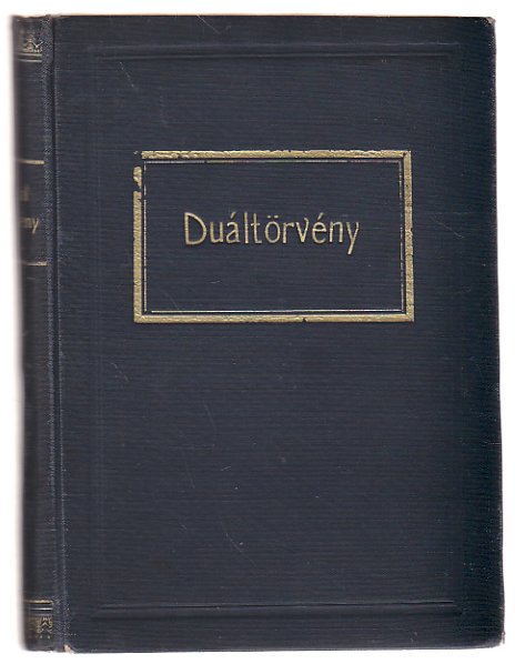 Duáltörvény PDF